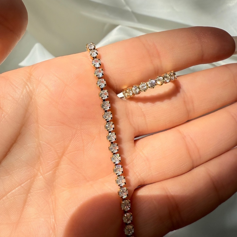 Wholesale ZIRCON Gold Tennis Bracelet - Picture 7 of 14